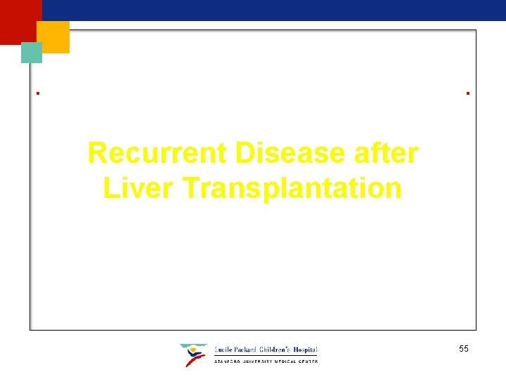 Recurrent Disease after Liver Transplantation 55 Recurrent Disease after Liver Transplantation 55