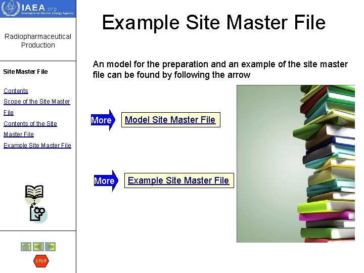 Radiopharmaceutical Production Site Master File Example Site Master File An model for the preparation