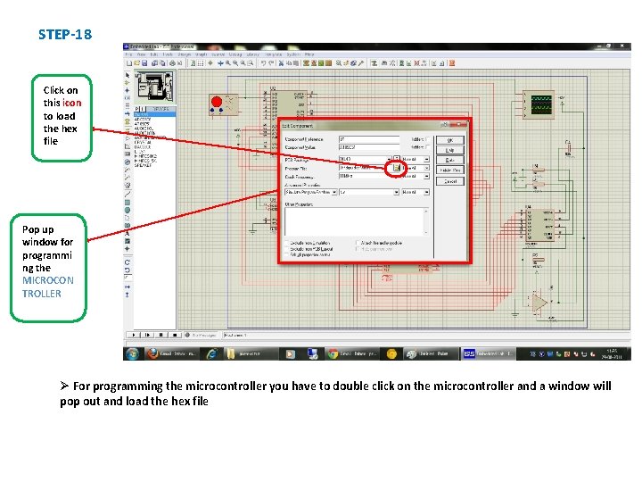 STEP-18 Click on this icon to load the hex file Pop up window for