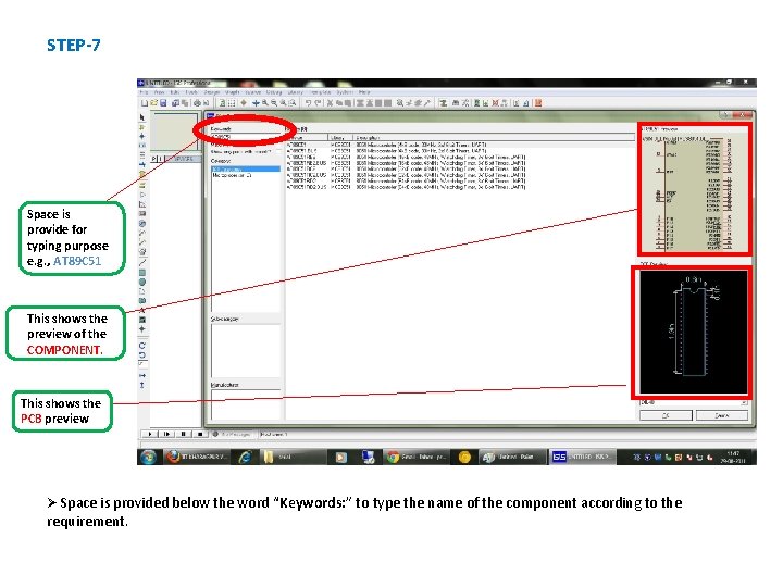 STEP-7 Space is provide for typing purpose e. g. , AT 89 C 51