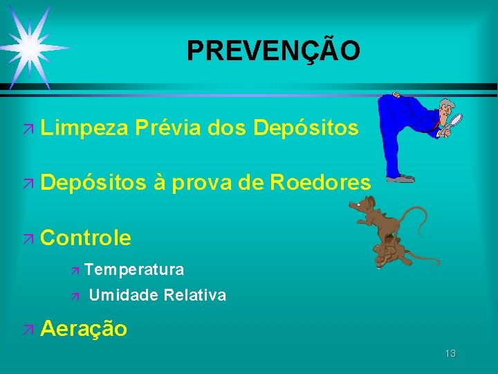 PREVENÇÃO ä Limpeza Prévia dos Depósitos ä Depósitos à prova de Roedores ä Controle PREVENÇÃO ä Limpeza Prévia dos Depósitos ä Depósitos à prova de Roedores ä Controle