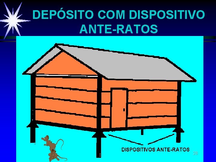 DEPÓSITO COM DISPOSITIVO ANTE-RATOS 28 DEPÓSITO COM DISPOSITIVO ANTE-RATOS 28