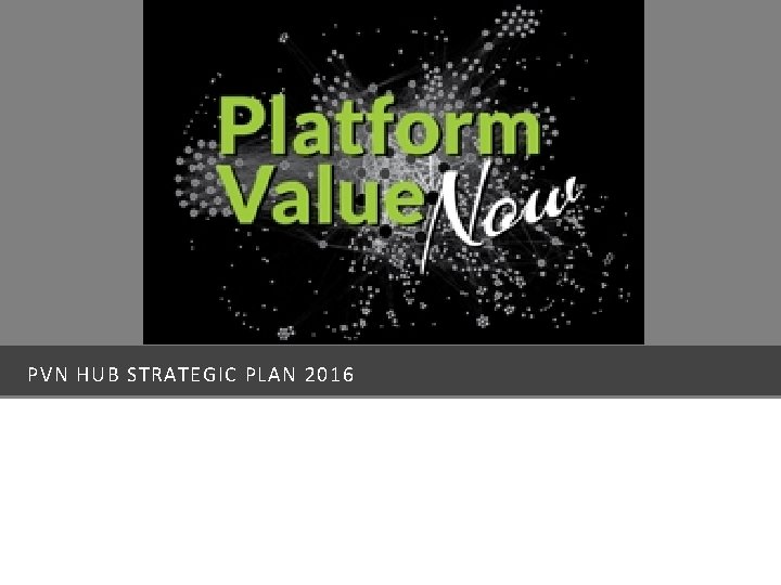 PVN HUB STRATEGIC PLAN 2016 