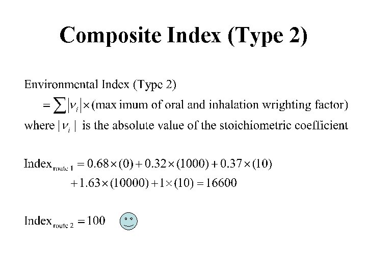 Composite Index (Type 2) Composite Index (Type 2)