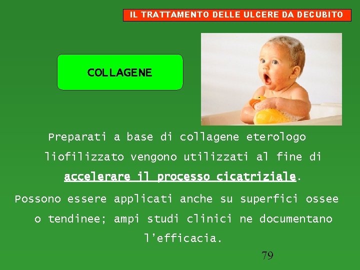 IL TRATTAMENTO DELLE ULCERE DA DECUBITO COLLAGENE Preparati a base di collagene eterologo liofilizzato