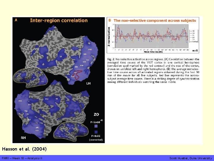 Hasson et al. (2004) FMRI – Week 10 – Analysis II Scott Huettel, Duke