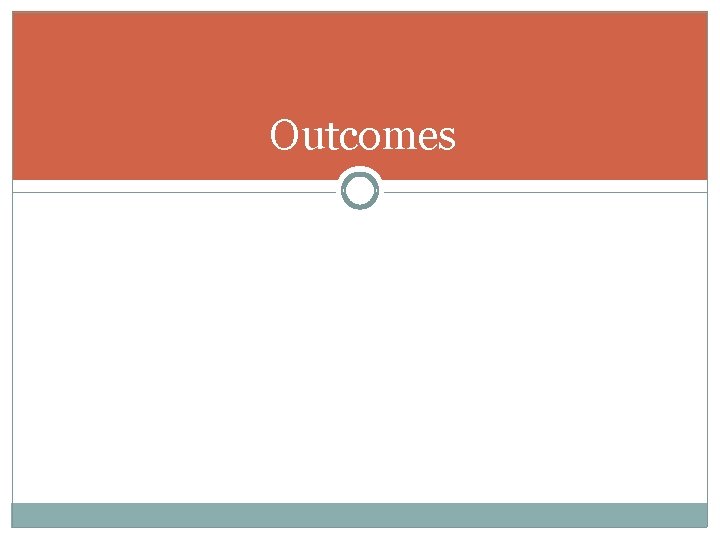 Outcomes 