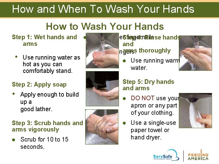 How and When To Wash Your Hands How to Wash Your Hands Step 1: How and When To Wash Your Hands How to Wash Your Hands Step 1: