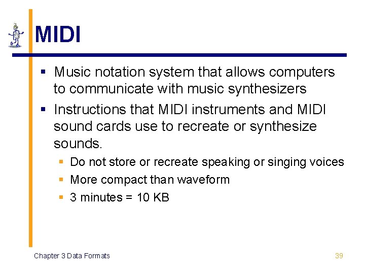 MIDI § Music notation system that allows computers to communicate with music synthesizers §