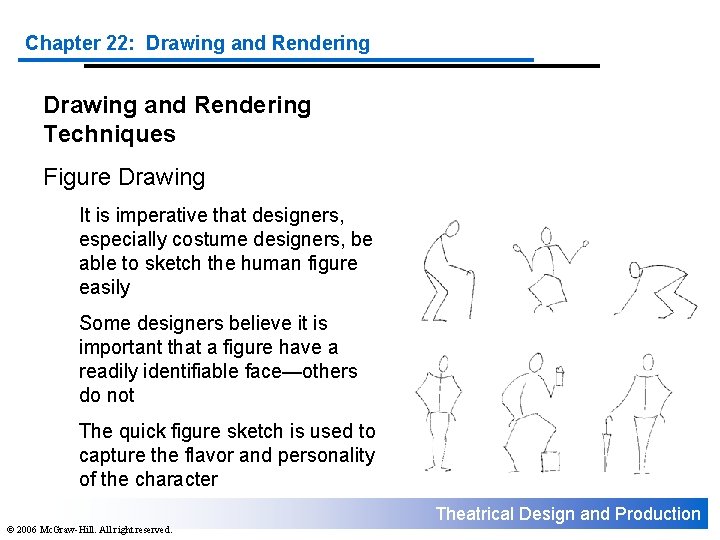 Chapter 22: Drawing and Rendering Techniques Figure Drawing It is imperative that designers, especially