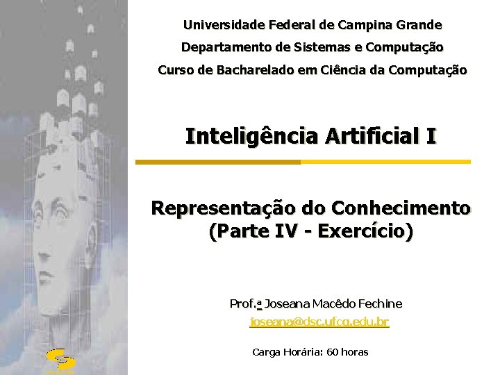 Universidade Federal de Campina Grande Departamento de Sistemas e Computação Curso de Bacharelado em