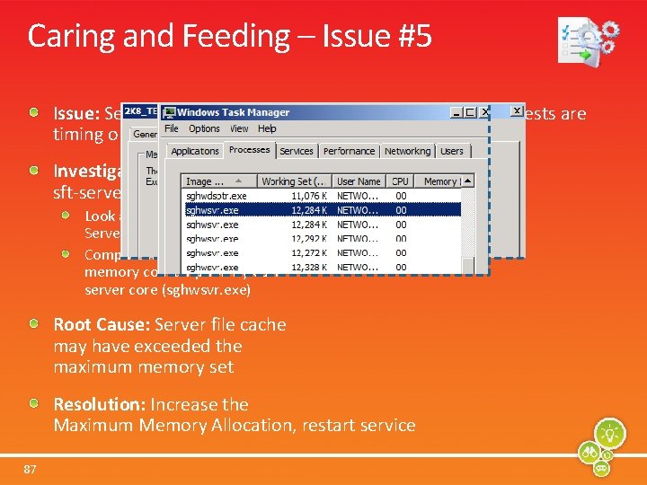 Caring and Feeding – Issue #5 Issue: Server performance seems to be slow, or