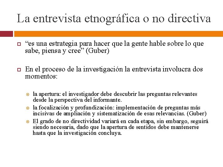 LA ETNOGRAFA Esquema 1 2 3 Qu es