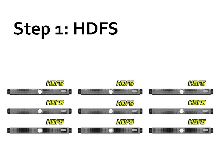 Step 1: HDFS 