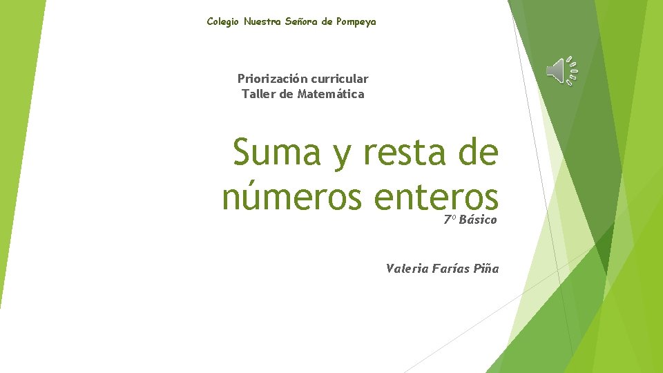 Colegio Nuestra Señora de Pompeya Priorización curricular Taller de Matemática Suma y resta de