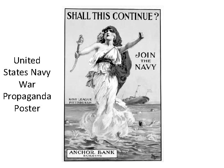 United States Navy War Propaganda Poster 