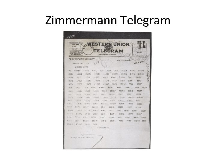 Zimmermann Telegram 