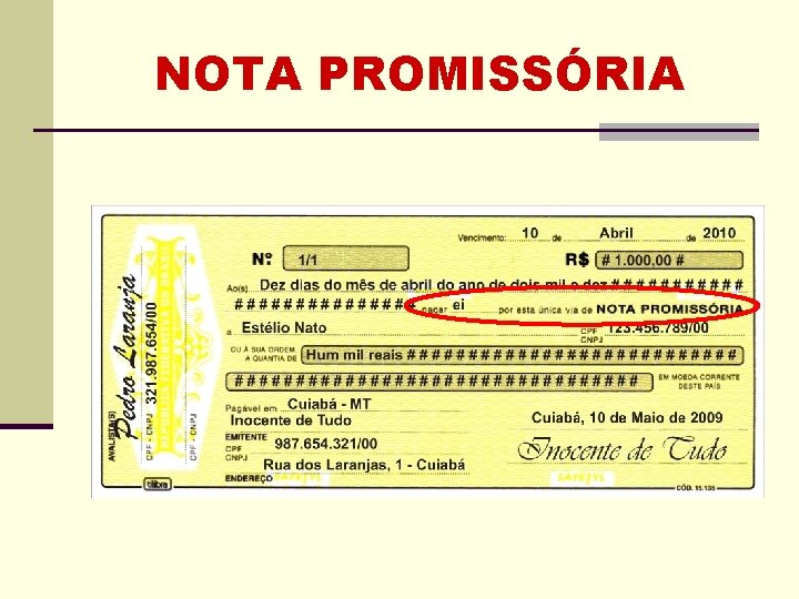 NOTA PROMISSÓRIA NOTA PROMISSÓRIA