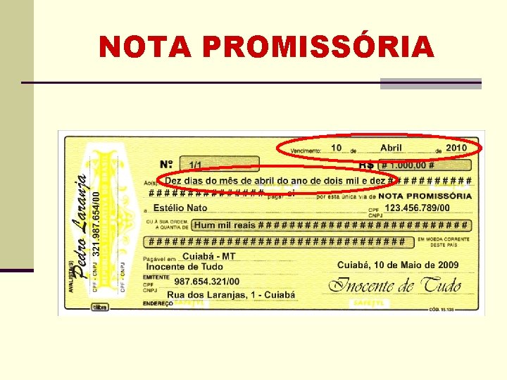 NOTA PROMISSÓRIA NOTA PROMISSÓRIA