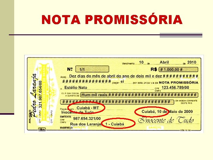 NOTA PROMISSÓRIA NOTA PROMISSÓRIA
