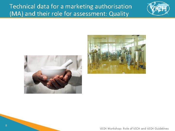 Technical data for a marketing authorisation (MA) and their role for assessment: Quality 8
