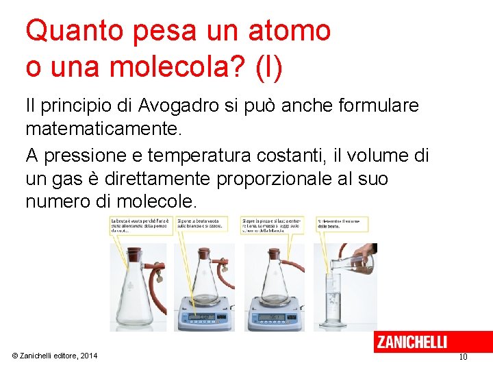 Quanto pesa un atomo o una molecola? (I) Il principio di Avogadro si può