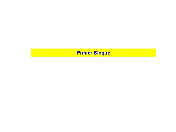 Primer Bloque 