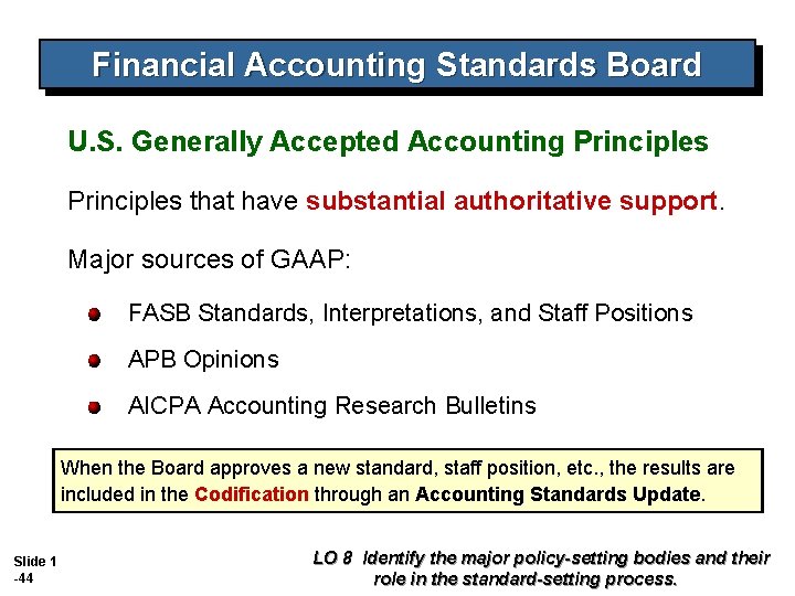 Financial Accounting Standards Board U. S. Generally Accepted Accounting Principles that have substantial authoritative Financial Accounting Standards Board U. S. Generally Accepted Accounting Principles that have substantial authoritative