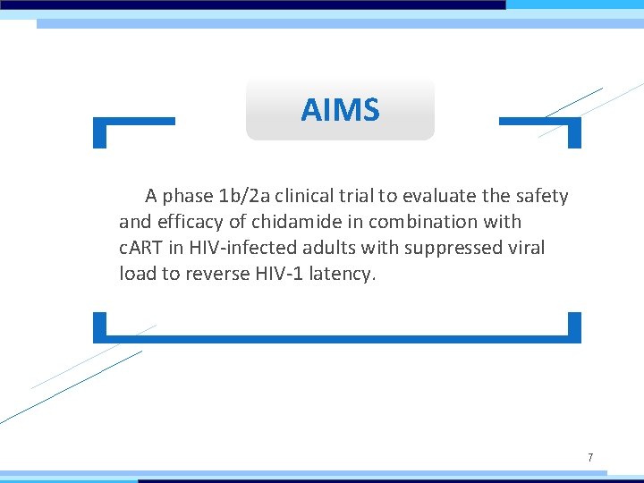 AIMS A phase 1 b/2 a clinical trial to evaluate the safety and efficacy