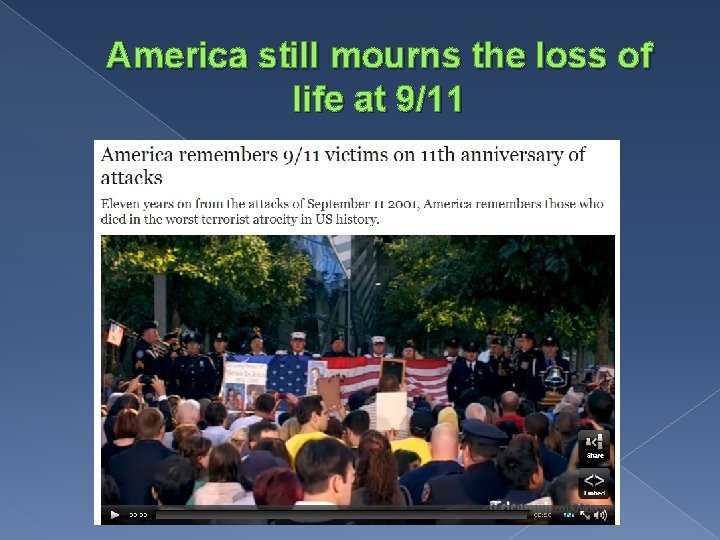 America still mourns the loss of life at 9/11 