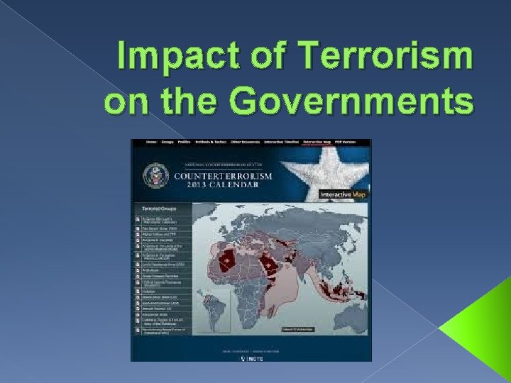 Impact of Terrorism on the Governments 
