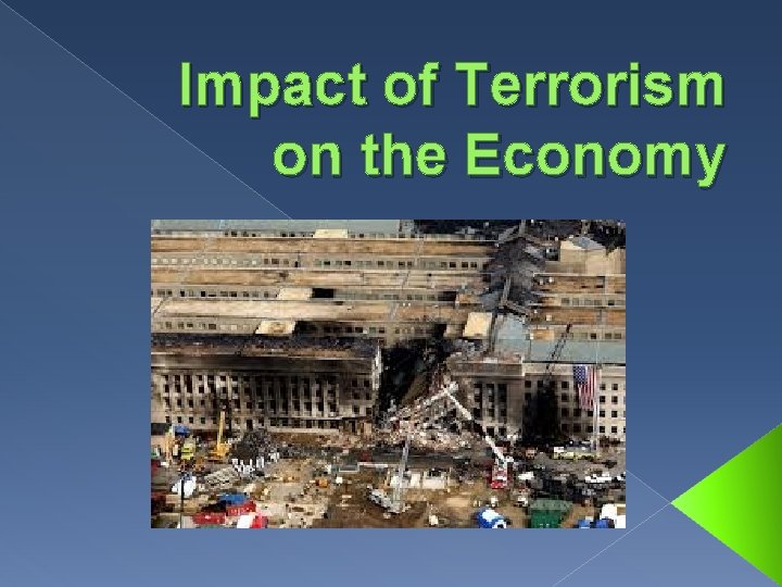 Impact of Terrorism on the Economy 