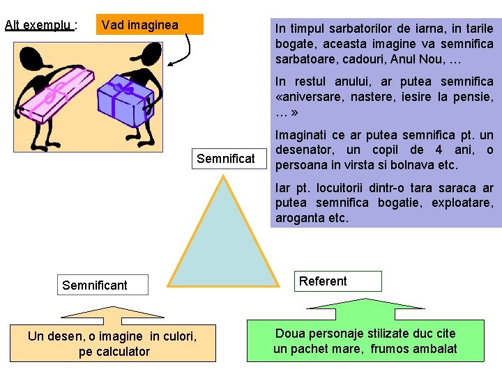 Alt exemplu : Vad imaginea In timpul sarbatorilor de iarna, in tarile bogate, aceasta