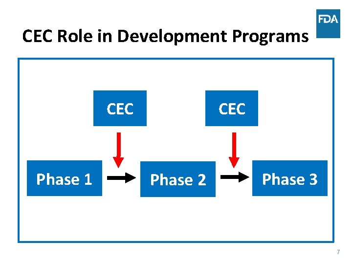 CEC Role in Development Programs CEC Phase 1 CEC Phase 2 Phase 3 7