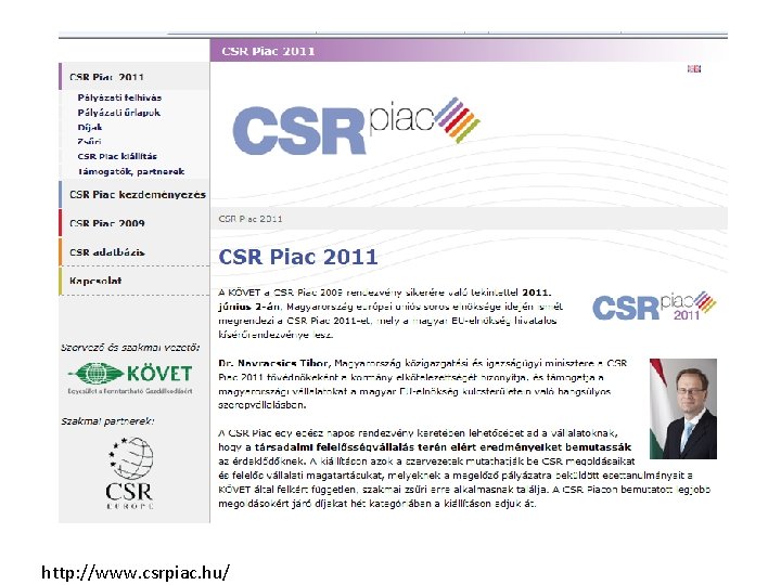 http: //www. csrpiac. hu/ 