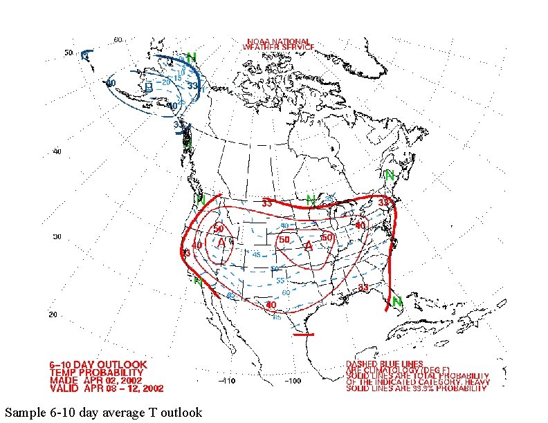 Sample 6 -10 day average T outlook 