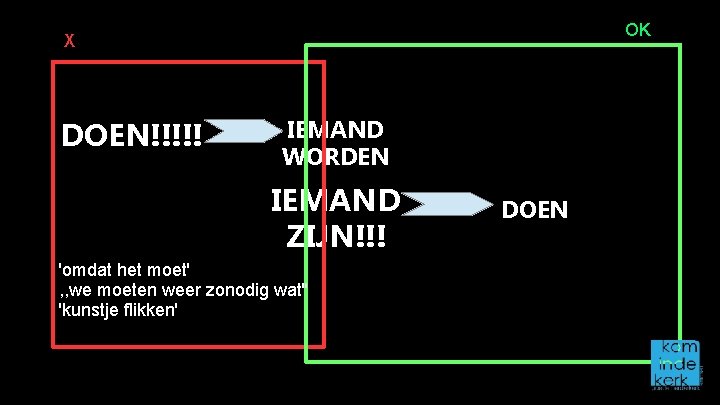 OK X DOEN!!!!! IEMAND WORDEN IEMAND ZIJN!!! 'omdat het moet' , , we moeten