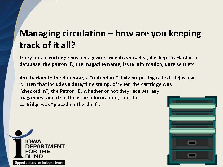 Managing circulation – how are you keeping track of it all? Every time a