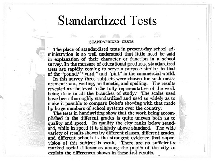 Standardized Tests 