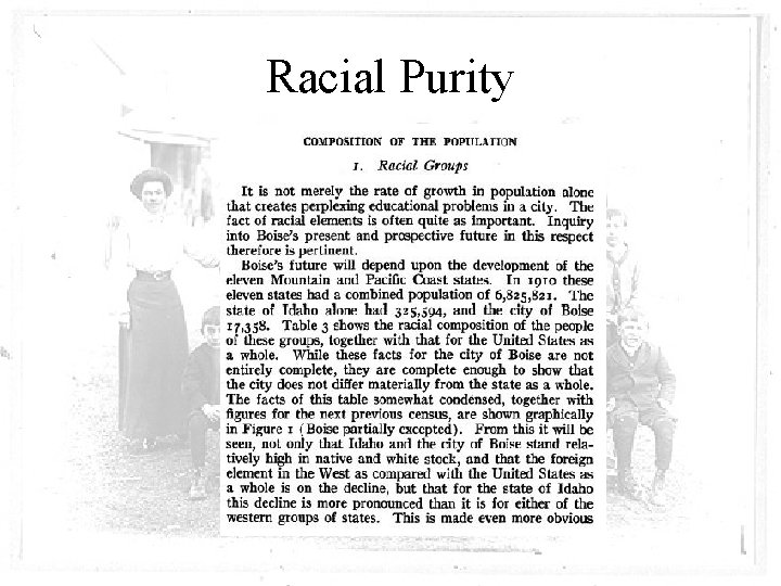 Racial Purity 