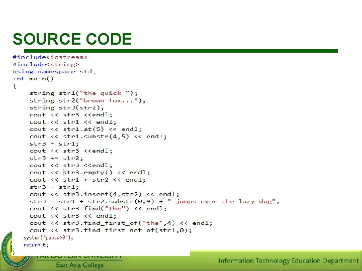 SOURCE CODE 