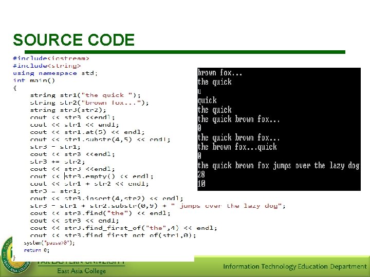 SOURCE CODE 