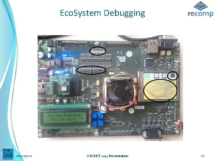 Eco. System Debugging 2013 -03 -22 WICERT 2013 Presentation 27 