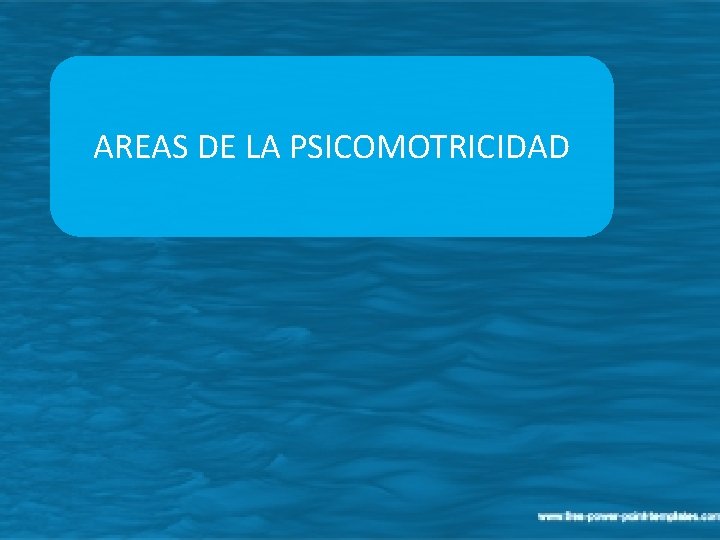 AREAS DE LA PSICOMOTRICIDAD AREAS DE LA PSICOMOTRICIDAD