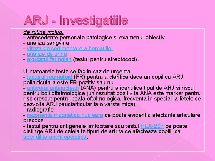 Artrita reumatoida juvenila (ARJ) - Kinetic