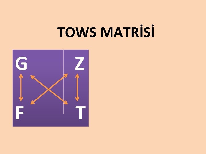 TOWS MATRİSİ G Z F T 