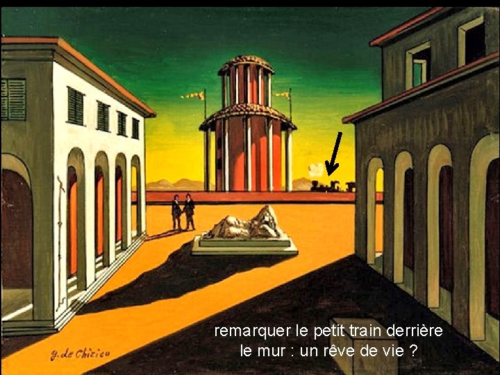 remarquer le petit train derrière le mur : un rêve de vie ? 