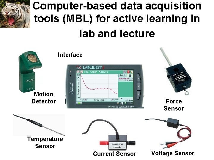 Computer-based data acquisition tools (MBL) for active learning in lab and lecture Interface Motion