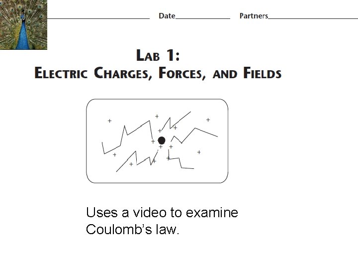 Uses a video to examine Coulomb’s law. Uses a video to examine Coulomb’s law.
