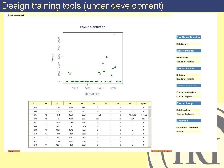 Design training tools (under development) 